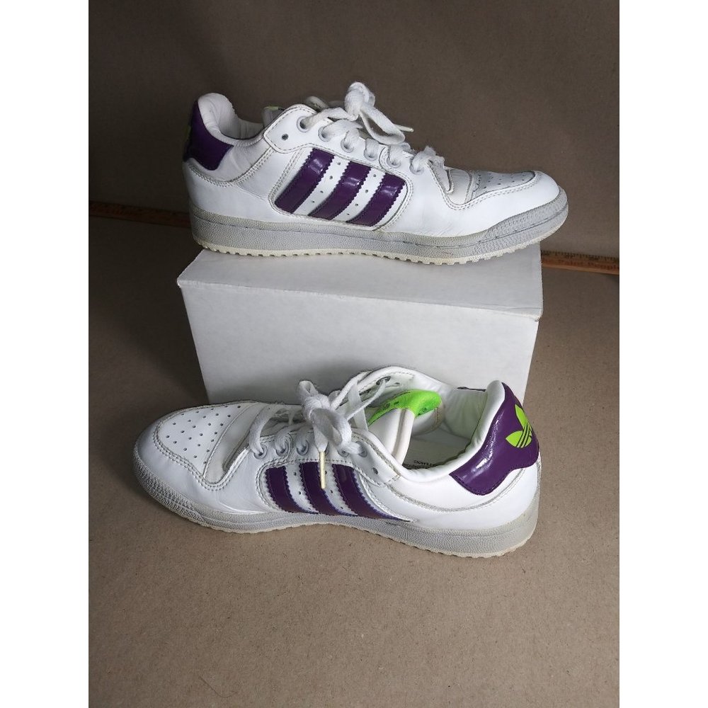 Adidas Women's Decade Low White/Purple/Green Size 7.5